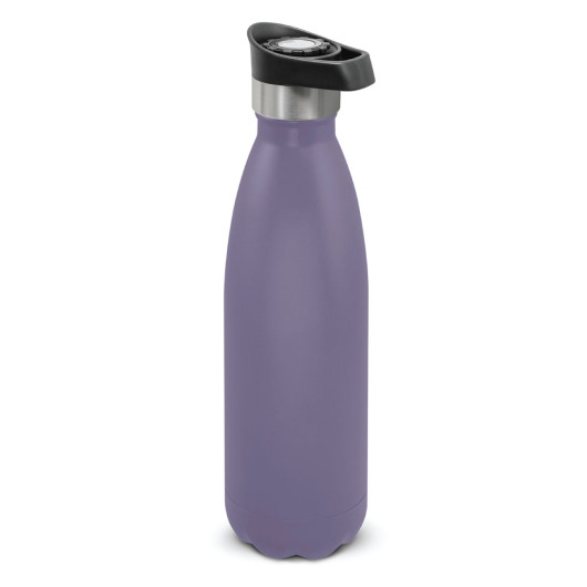 Mauve Push Button Powder Coated Vacuum Bottles